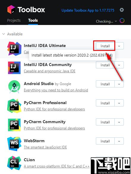 JetBrains Toolbox下载,软件安装,程序更新