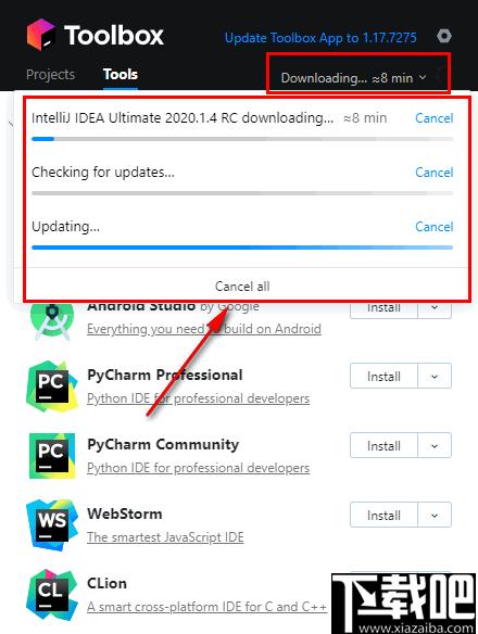 JetBrains Toolbox下载,软件安装,程序更新